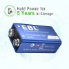 EBL 10x 9 Volt 6LR61 Alkaline Batteries cells Bulk (new)EXP.12/20