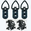20 Pack Large Black 2 Hole Strap Hanger with 40