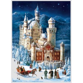 Neuschwanstein Castle in Winter German Advent Calendar | The German Fairy Tale Castle