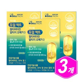 Inner Lab Dual Act Multivitamin Altigium Omega-3 30 Capsules 3 Omega Three RTG Omega 3 / 이너랩 듀얼액트 멀티비타민 알티지오메가3 30캡슐 3개 오메가쓰리 RTG OMEGA 3