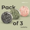 MainBasics MainBasics Bath Shower Loofah Sponge Pouf Body Scrubber Exfoliator