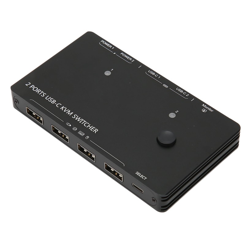 Type C KVM Switch 2 In 1 Out 10Gbps 3840x2160
