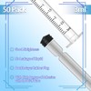 Gufastoe 50 Pack 3ml Plastic Syringes with Caps for Science