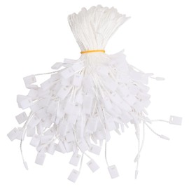 Hanging Labels Cord, 1000 Pieces String for Hang Tags, Clothing Tag Rope, String Snap Lock Pin with Snap Lock for Jewellery Luggage Accessories Crafts Brand Sign Price (White)