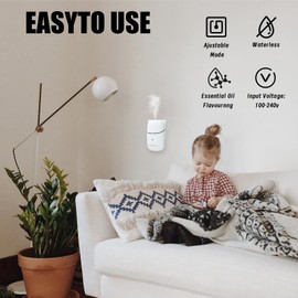 HIKERFEIJUN Waterless Essential Oil Diffuser Up 500 sqft Coverage Bathroom, Living Room,Reading Room, Yoga Room, Small Office, and Anywhere in Your Home,Suitable for Small and Medium-Sized Rooms 10ml