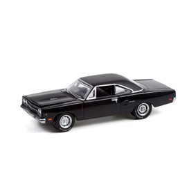 1970 Plymouth Road Runner (Lot #970.1), Gloss Black - Greenlight 37240/48-1/64 Scale Diecast Model Toy Car