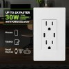 Leviton Dual Type C USB In Wall Charger 30W Power