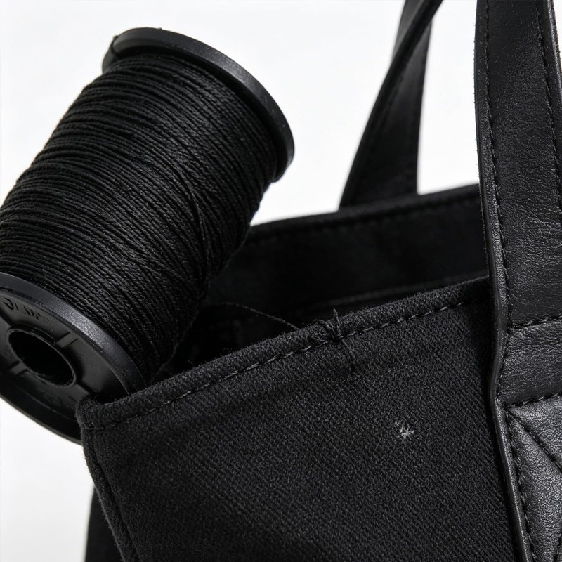 50M Black Nylon Sewing Thread Strong Bonded Heavy Duty for