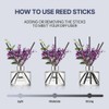 396 st. Preserved Baby's Breath Flower Reed Diffuser, Black Cherry,
