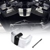 Cubierta de bobina de encendido cromada negra para motocicleta Harley