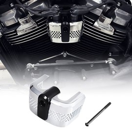 Cubierta de bobina de encendido cromada negra para motocicleta Harley Softail Fatboy Street Bob Breakout 2018-2023 (cromo)
