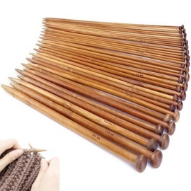 36pcs Knitting Needles Set, Wooden Knitting Needles, Bamboo Knitting Needles Long, Full Set Knitting Needles, Bamboo Knitting Needles Set