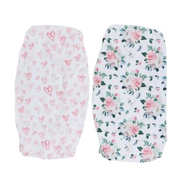 2Pcs Bassinet Sheet Polyester Cotton Breathable Elastic Bassinet Pad Mattress Sheets for Rectangle Hourglass Oval Shape