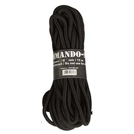 Mil-Tec Commando-Seil 15m schwarz 5mm