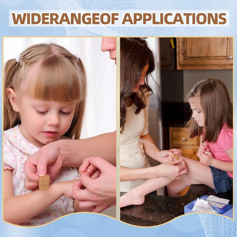 Assorted Bandage Variety Pack - 800 Pcs, Waterproof & Breathable