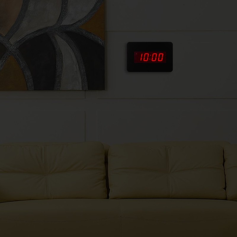 Timegyro Digital Wall Clock Battery Operated with LED Display, Wall