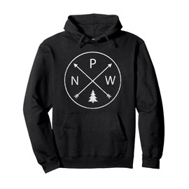 Simple Pacific Northwest Accessory Arrows Pine Tree PNW Pullover Hoodie