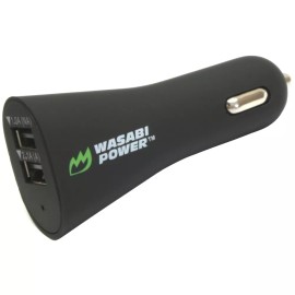 Wasabi Power USB Car Charger (2 Port, 15.5W, 3.1Amp)