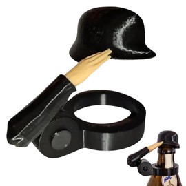 Soldier Salut Bottle Helmet, Soldier Salute Bottle Helmet with Bottle Cap, Bottle Opener, Funny Steel Helmet Design For Soldiers Helmet Bottle Stopper Party Enthusiasts