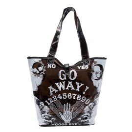 kreepsville 666 Ouija Go Away PVC Translucent Gothic Beach Tote Bag