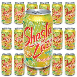 Shasta Zazz 12 fl oz, 18 cans, total 216 fl oz