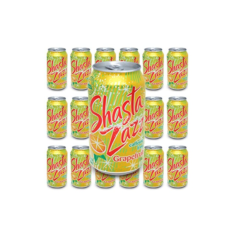 Shasta Zazz 12 fl oz, 18 cans, total 216 fl