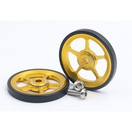 ACRZ 2 x Super Lightweight Easywheel for Brompton (Gold)