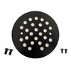 xumy 4-1/4Inch Round Shower Drain Cover Black Replacement Screw-in Shower