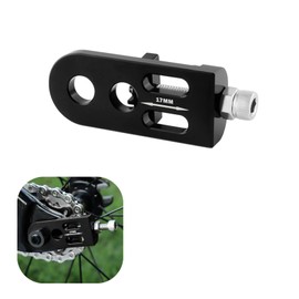 Luoyuanjia Bicycle Chain Tensioner Adjuster Professional Chain Adjuster Bike Chain Tensioner Aluminum Alloy Single Speed Chain Fastener for Bike Chain Accessories(Black)