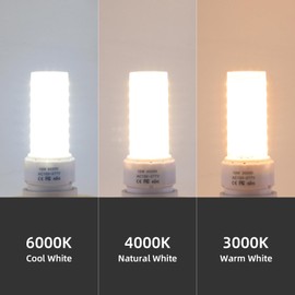 Lidesheng GX23-2 Base LED Light Bulb Plug and Play,4000K Neutral White 2Pin LED PL Bulb, 13W 18W CFL Equivalent, Ballast Compatible (Neutral White, 10W 2pcs)