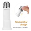 DECHOUS Light Socket Extender, 2Pcs Light Bulb Socket Extender Outdoor