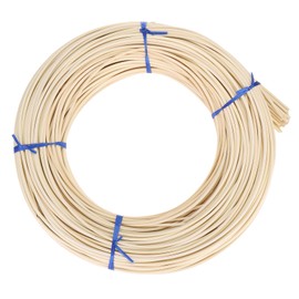 PATIKIL Round Reed Spline, 106.7m Pipe Webbing Roll Rattan Pipe Spool for DIY Furniture Basket Weaving, Willow Making/Repair Supplies, Modelling Decoration, Aromatherapy, Wood