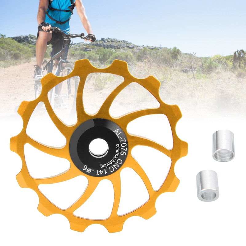 Cycling Bicycle Rear Pulley Bike Guide Roller Pulley Parts 14T