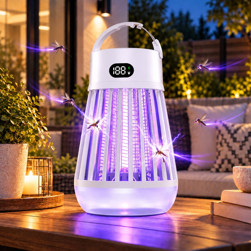 USB Rechargeable Electric Mosquito Lamp for Indoor & Outdoor Use