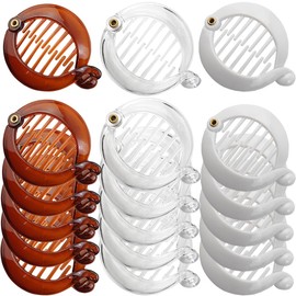 ROYHOO 18PCS 2.5" Banana Hair Clips Hair Combs Round Pins Clip Ponytail Holder Hair Accessories Fish Grips for Women Girls