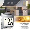 CSL - LED Solar House Number Light Stainless Steel -