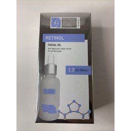 Global Beauty Care Retinol Facial Oil 1.7 oz Anti-Aging Skin Repair Serum Global Beauty Care NIB