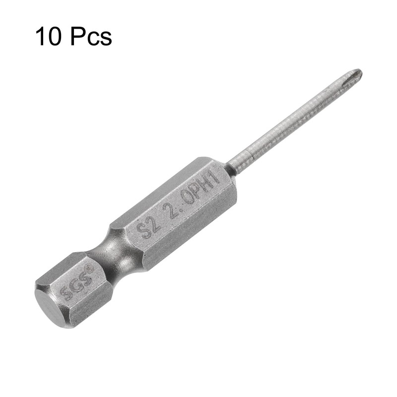HARFINGTON 10pcs #1 Phillips Screwdriver Bit PH1 1/4" Hex Shank