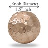 5MOONSUN5's Hammered Copper Door Knobs Cabinet Pulls for Cabinets, Drawers