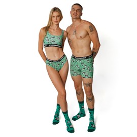 CLOUNDIES Couple Matching Underwear With Socks, Gift ideas for Valentine’s day, Christmas Day, Anniversary, (SOLD SEPERATELY) Boxer Brief, Large, YogaPanda