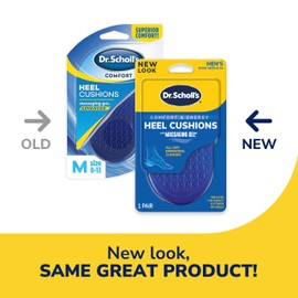 Dr. Scholl's HEEL CUSHIONS with Massaging Gel Advanced // All-Day Shock Absorption and Cushioning to Relieve Heel Discomfort (for Men's 8-13, also available for Women's 6-10)