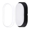Luceco EBEO10P40-01 Eco Oval Bulkhead LED Lighting with PIR Motion