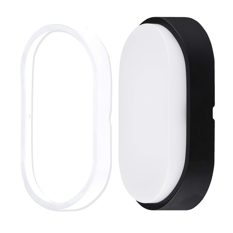 Luceco EBEO10P40-01 Eco Oval Bulkhead LED Lighting with PIR Motion