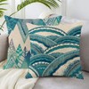 Jasfura Set of 4 Bohemia Teal Throw Pillow Covers 18x18