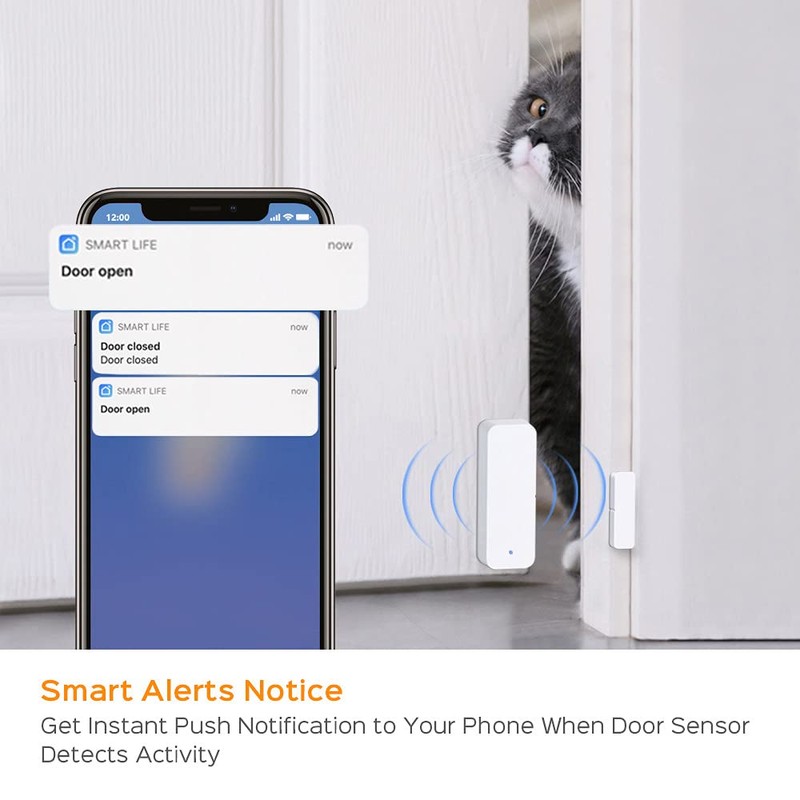 Qezodsx TUYA Zigbee 3.0 Window Door Sensor ZigBee 3.0 Connection