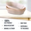Silver Spoons MINI DESSERT BOWLS | Oval Dessert Plates |
