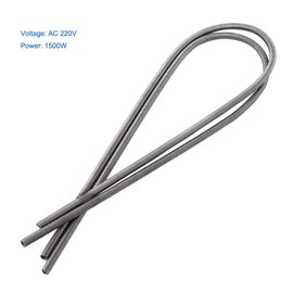Walfront 2 Piezas AC 220 V 1500 W Horno de Horno Elemento Calefactor Bobinas Calentador de Alta Resistencia Kit de Cables de Sujeción, Resistencia