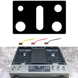bezoku Stove Cover For GE JGSS86SPSS JGS760SP1SS JGS760SP4SS JGSS66SELSS JGSS66FELDS 30 Inch Gas Range Upgraded 0.5MM Thickness Reusable Burner Guard For For GE Gas Stove Top Protector Liner