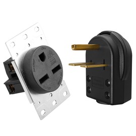 Strhowill NEMA 6-30P Plug & 6-30R Receptacle Set – 30A 250V Industrial-Grade Power Combo, Heavy-Duty Nylon & Copper Terminals, UL Listed for Machinery, EV Chargers, Workshops