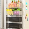 LIFEFAN Magnetic Basket Organizer Holder for Fridge Magnetic Storage Bin